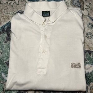 80s MARITHE FRANCOIS GIRBAUD Polo Shirt Mens M White Millesimes Urban Street Rap